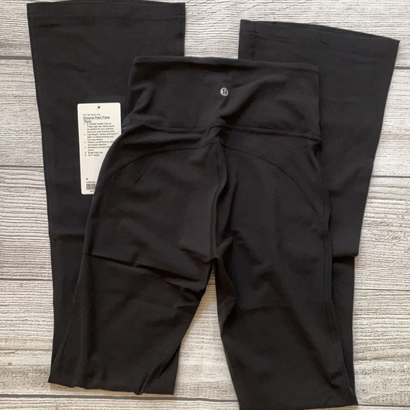 lululemon athletica Pants - NWT LULULEMON Groove Pant Flare Nulu Black Size 4